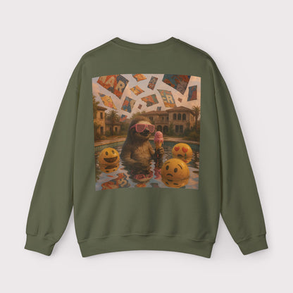 Sloth Pool Party Crewneck