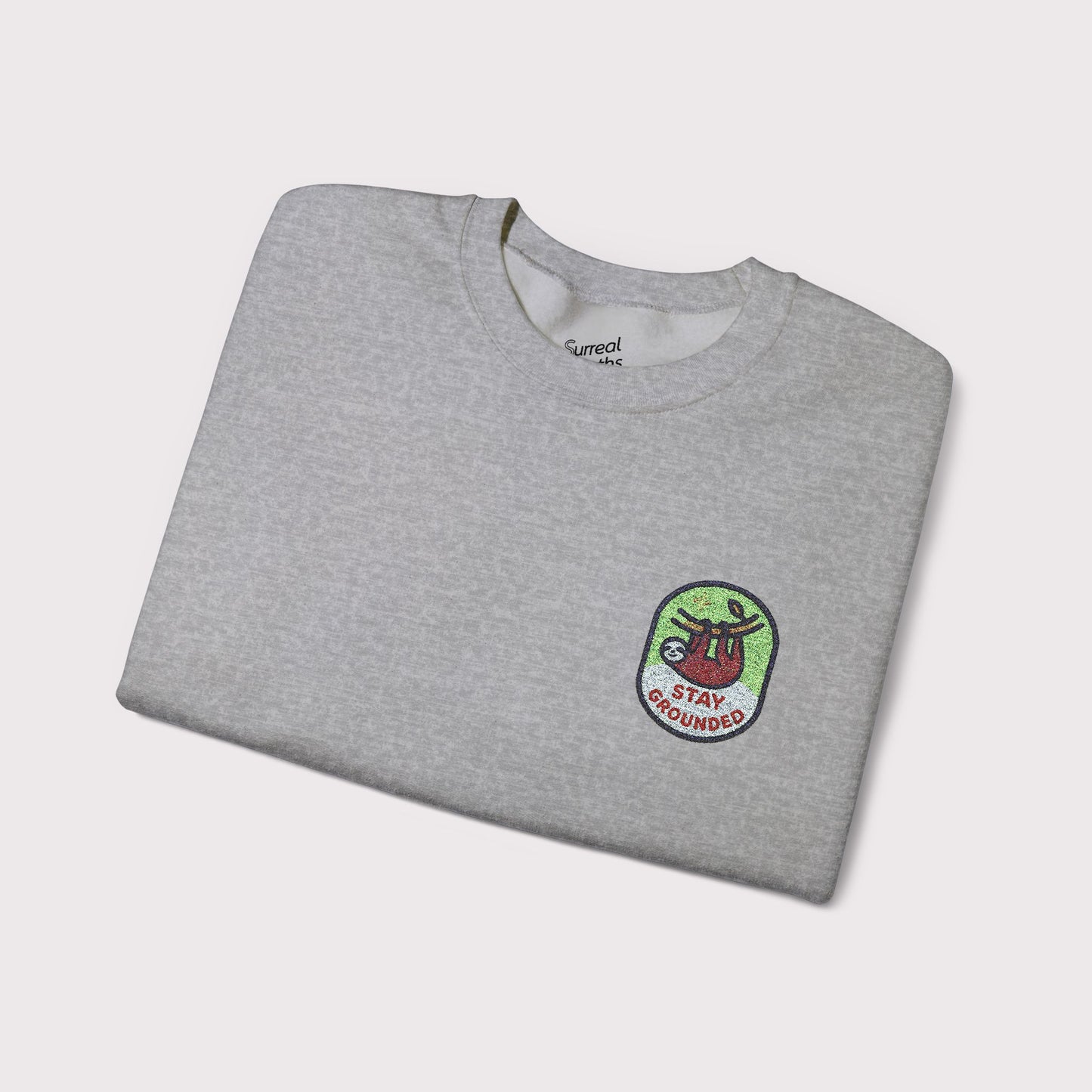 Stay Grounded Embroidered Crewneck