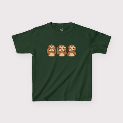 No Evil Sloths Kids T-Shirt