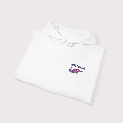 Just Do Less Embroidered Hoodie – Red Sloth Edition