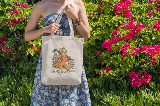 Hoe Phase Cotton Canvas Tote