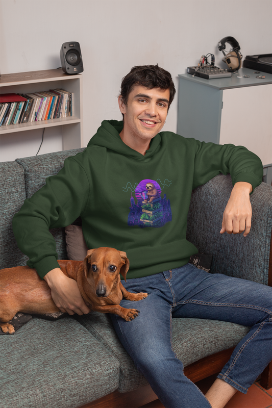 Neon Nights Sloth Hoodie