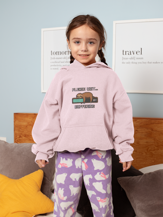 Buffering Sloth Kids Hoodie