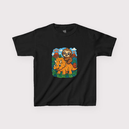 Tricera-Sloth Adventure Kids T-Shirt