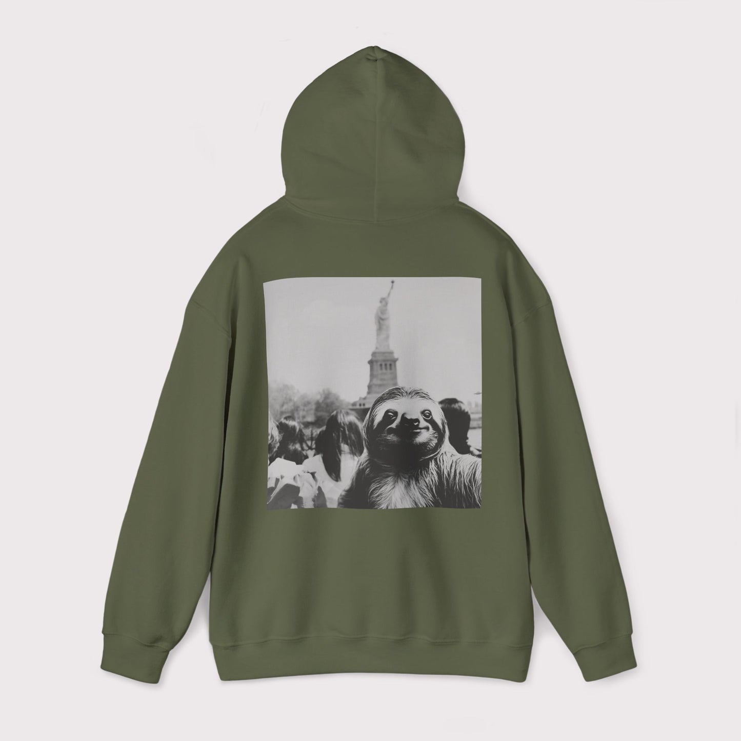 Sloth Selfie Statue of Liberty - Hoodie