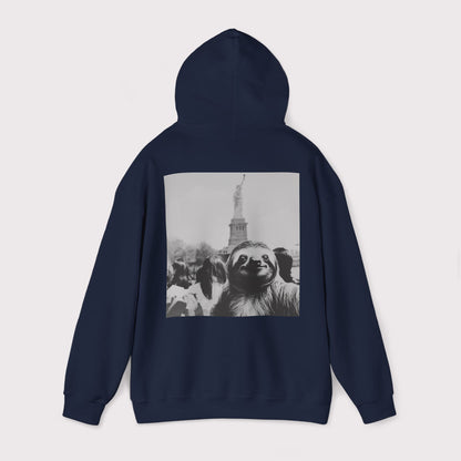 Sloth Selfie Statue of Liberty - Hoodie