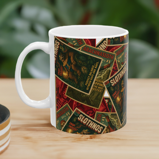 Sloth Superhero Mug Series: Slothnos, Nap Witch & Archnasloth