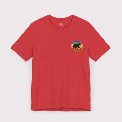 Vintage Sunset Sloth Crest T-Shirt