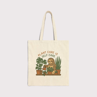 Plant Care Is Self Care Canvas Tote