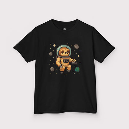 Pixel Space Sloth Kids T-Shirt