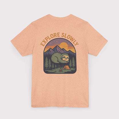 Explore Slowly Sloth T-Shirt