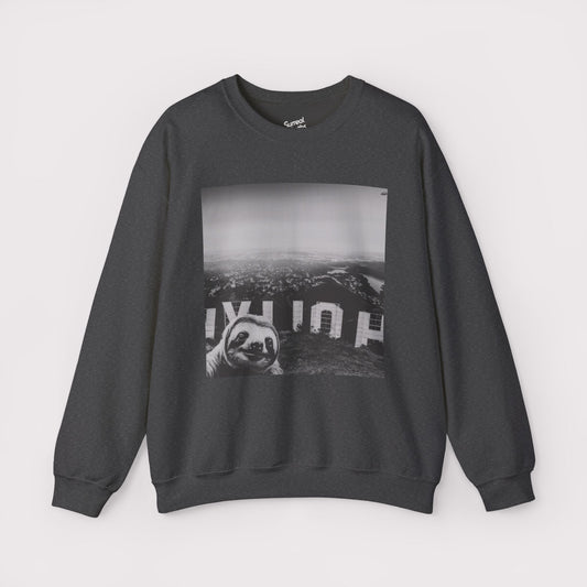 Sloth Selfie Hollywood Sign - Crewneck