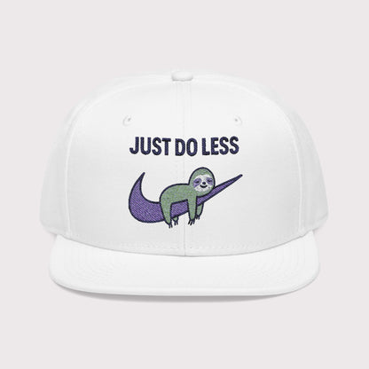 Just Do Less Purple Snapback Hat