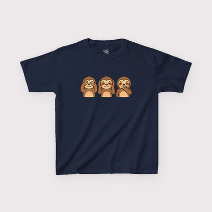 No Evil Sloths Kids T-Shirt