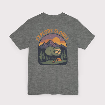 Explore Slowly Sloth T-Shirt