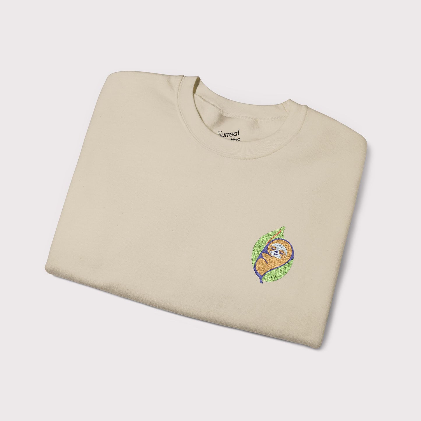 Leaf Me Alone Embroidered Crewneck