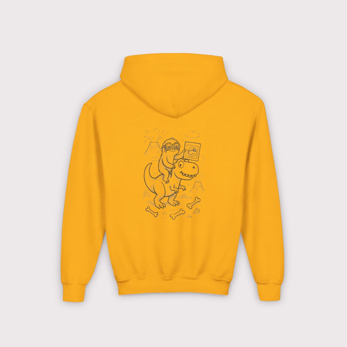 Fossil Hunter Sloth Kids Hoodie