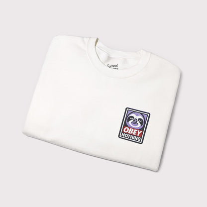 Obey Nothing Embroidered Crewneck