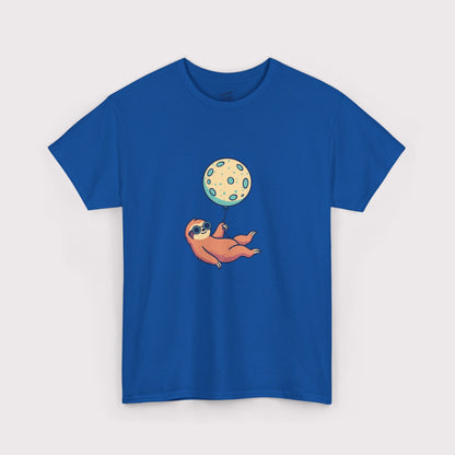 Teal Moon Balloon Sloth T-Shirt