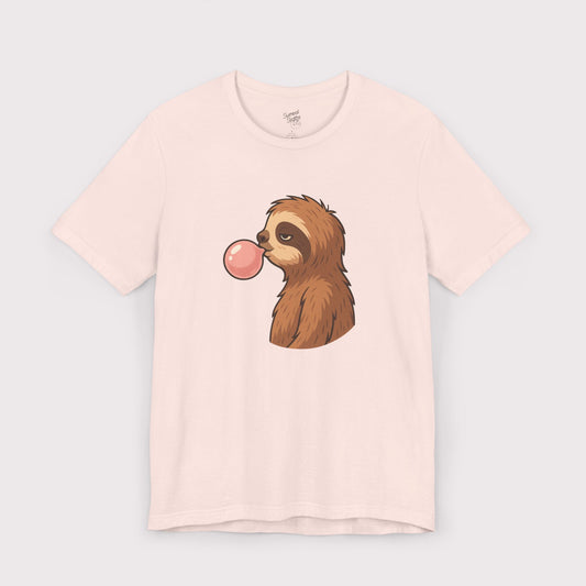 Bubble Blowing Sloth T-Shirt