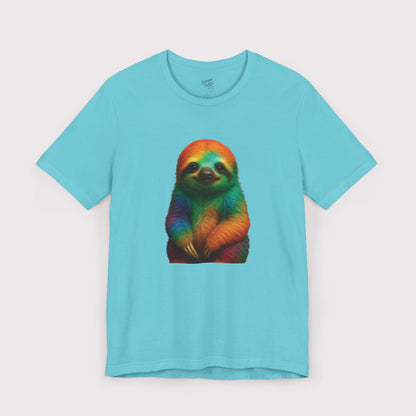Rainbow Vibes Sloth T-Shirt