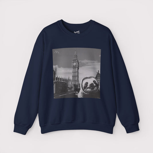 Sloth Selfie Big Ben - Crewneck