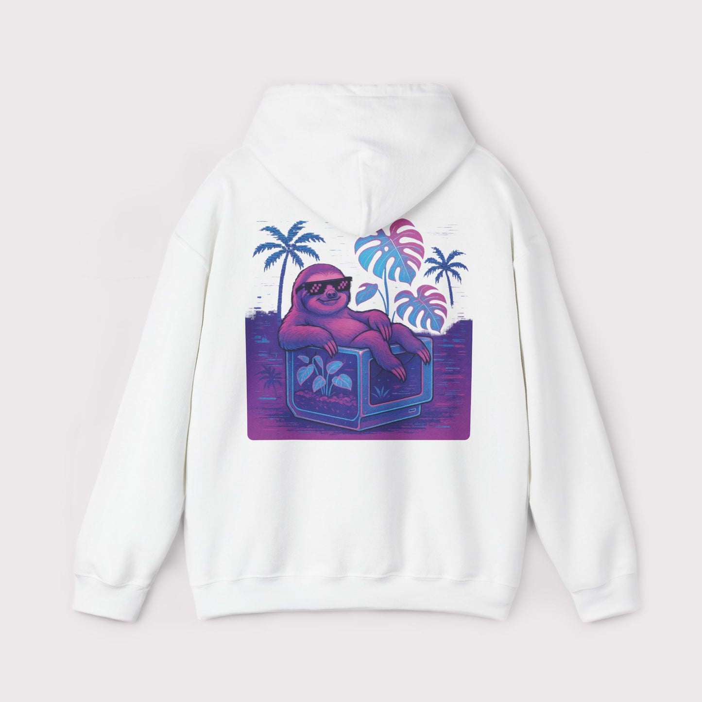 Vaporwave Sloth Vibes Hoodie
