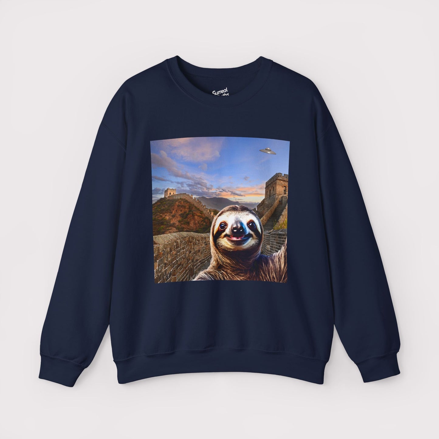 Sloth Selfie Great Wall of China - Crewneck