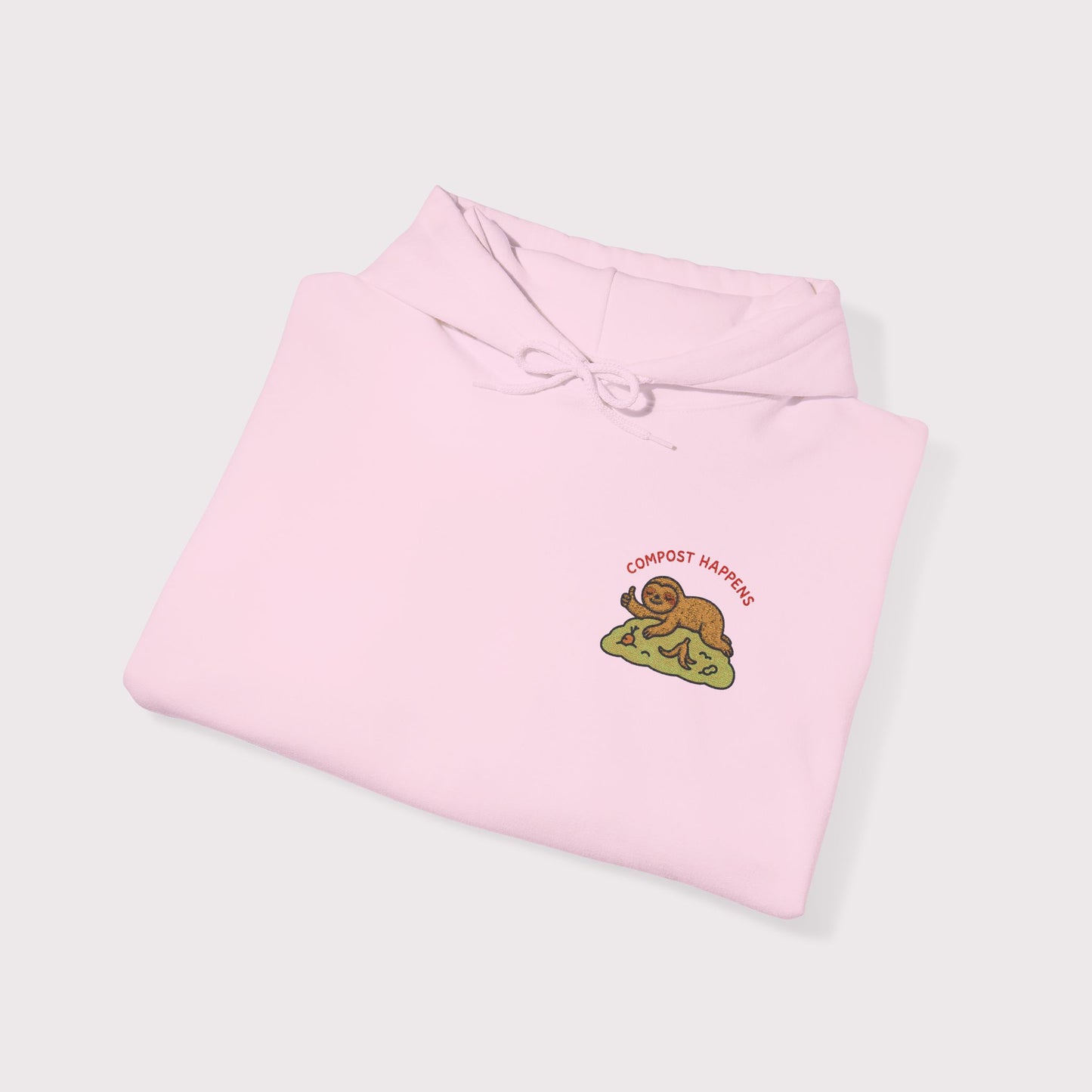 Compost Happens Embroidered Hoodie