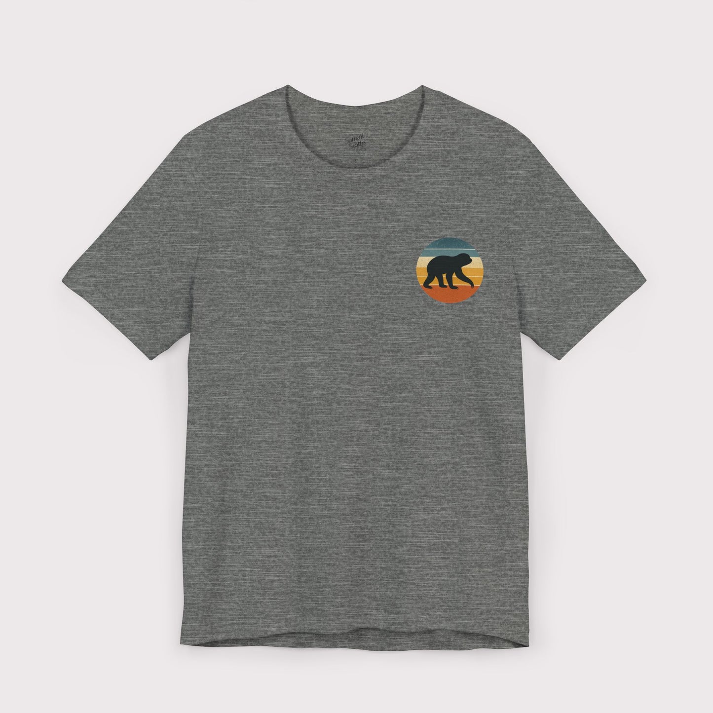 Vintage Sunset Sloth Crest T-Shirt