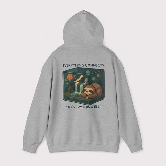 Everything Connects Sloth Hoodie