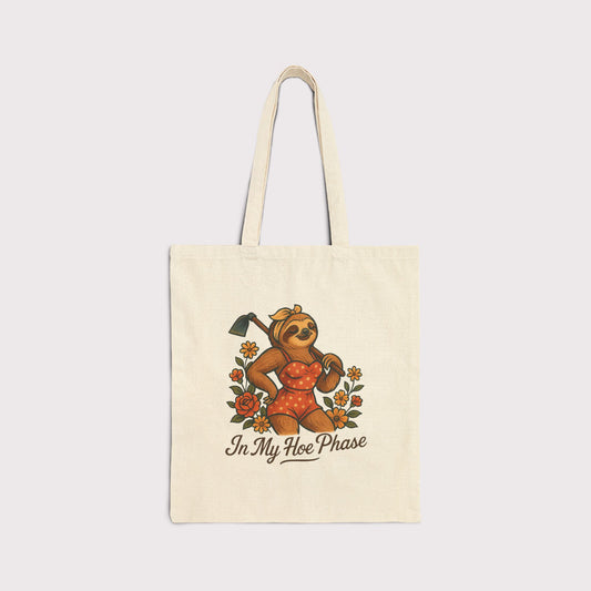 Hoe Phase Cotton Canvas Tote