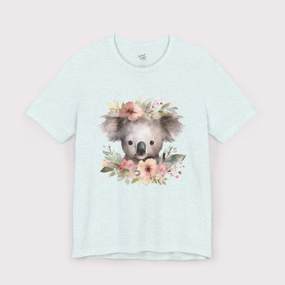 Floral Crown Koala - Jersey Tee