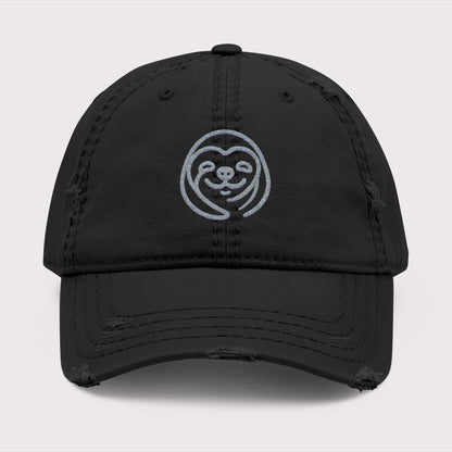 Sloth Smile Distressed Hat