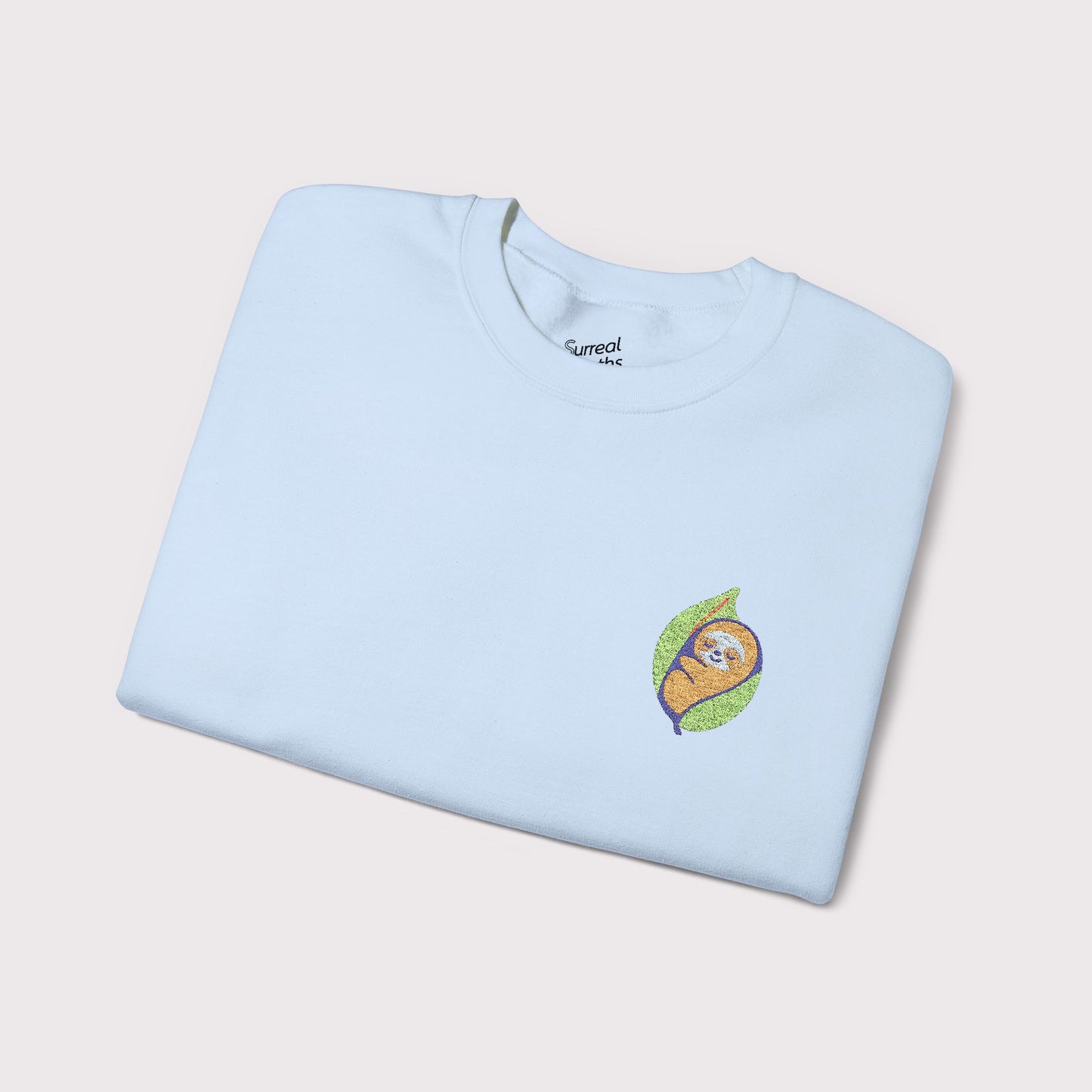 Leaf Me Alone Embroidered Crewneck