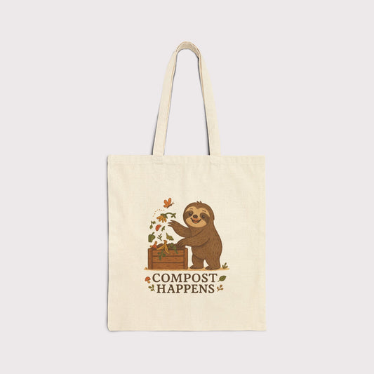 Compost Happens Canvas Tote