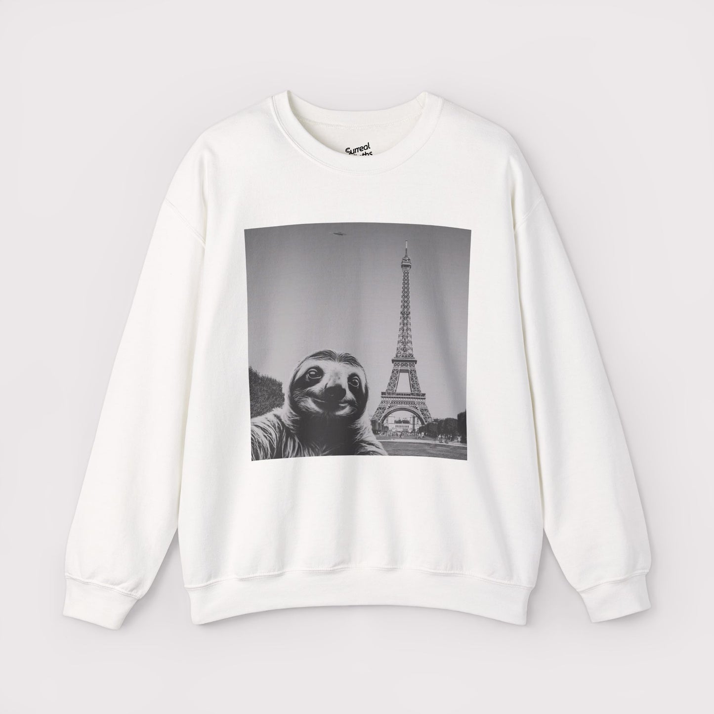 Sloth Selfie Eiffel Tower - Crewneck