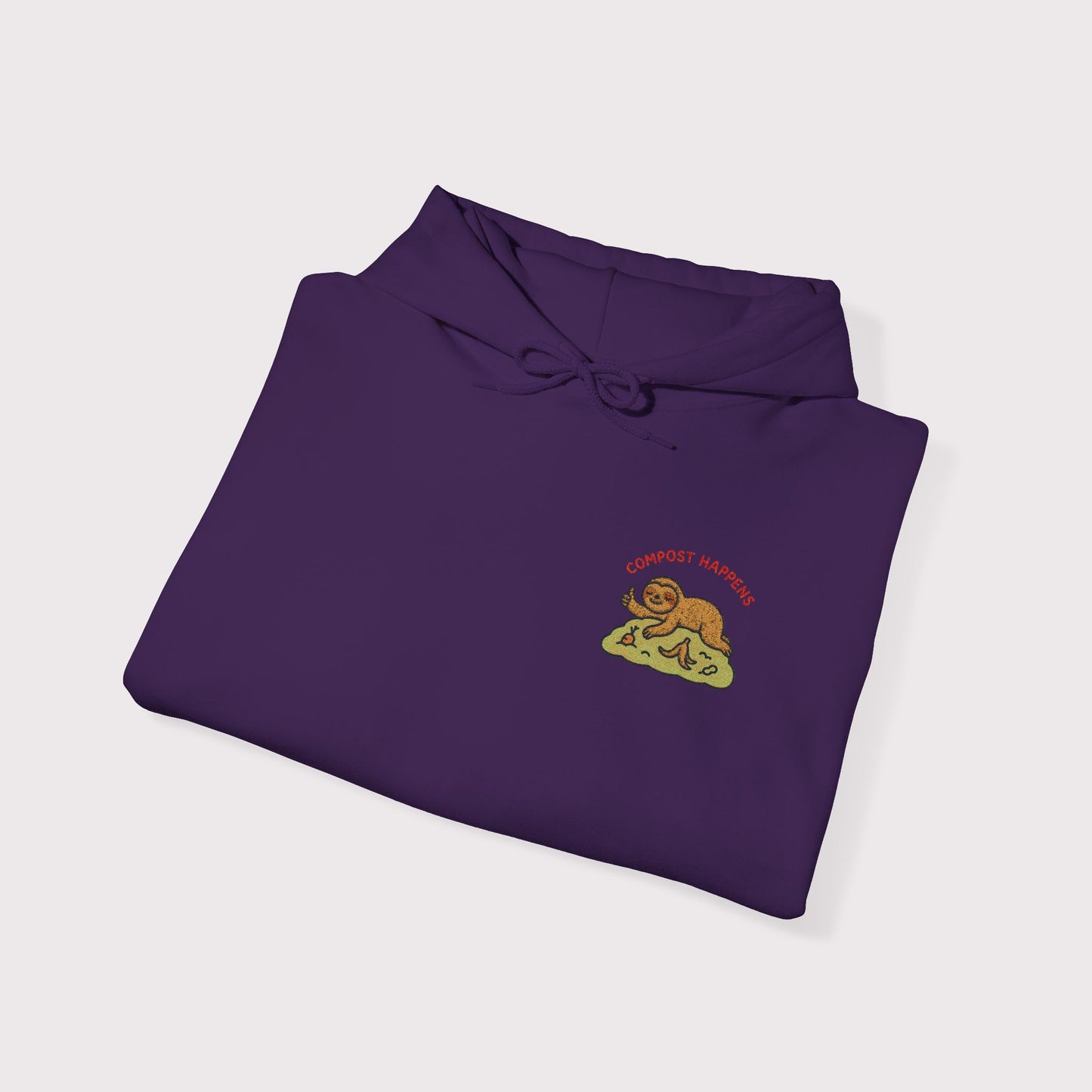 Compost Happens Embroidered Hoodie