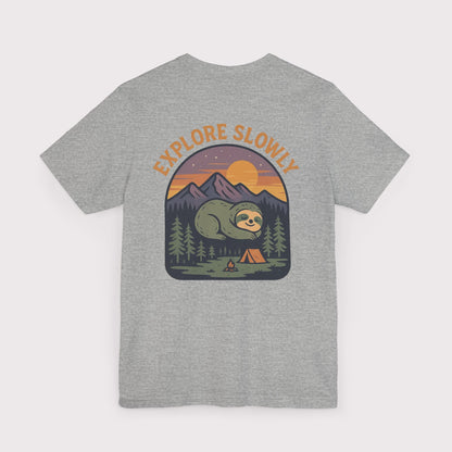 Explore Slowly Sloth T-Shirt