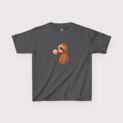 Bubble Blowing Sloth Kids T-Shirt