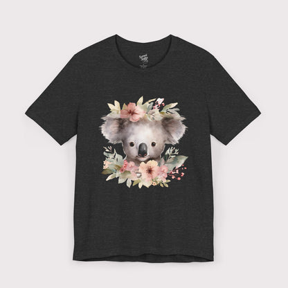 Floral Crown Koala - Jersey Tee