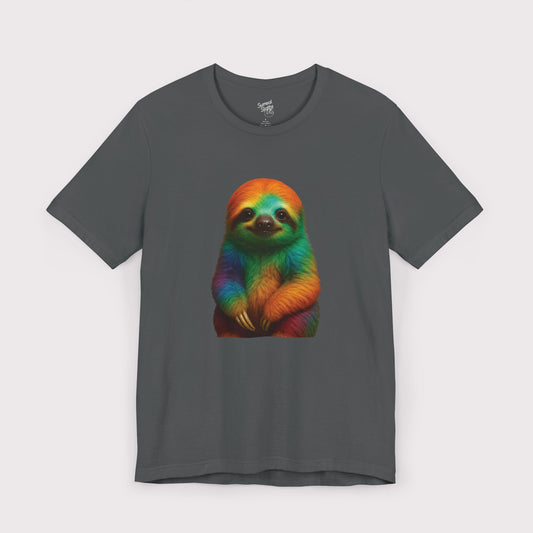 Rainbow Vibes Sloth T-Shirt