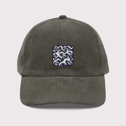 Tessellated Sloths Corduroy Hat