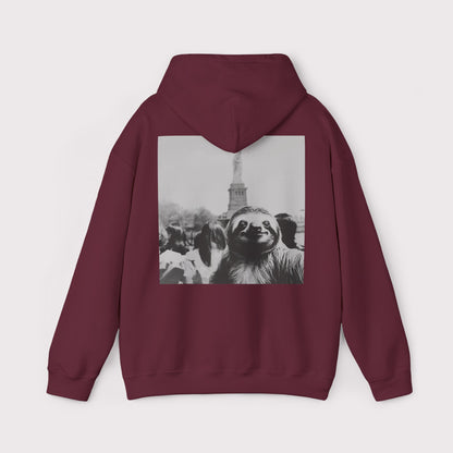 Sloth Selfie Statue of Liberty - Hoodie