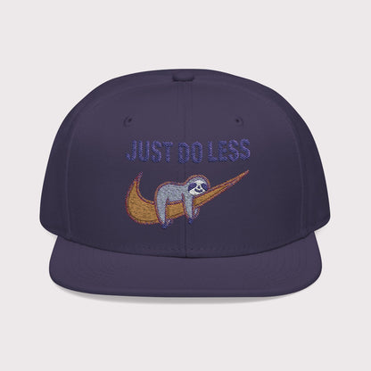 Just Do Less Orange Snapback Hat