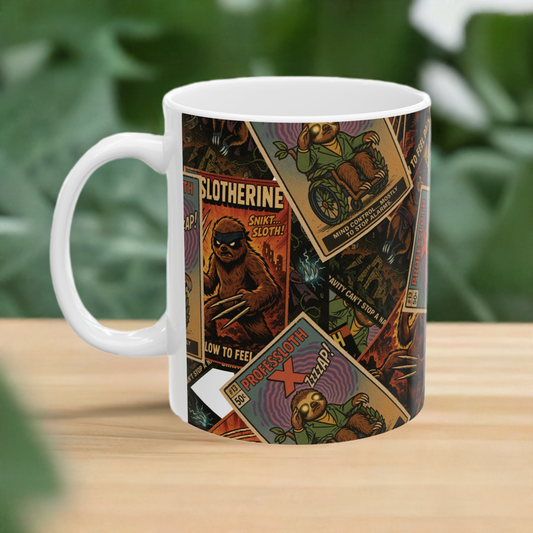 Sloth Superhero Mug Series: Slotherine, Professloth X & Magnesloth