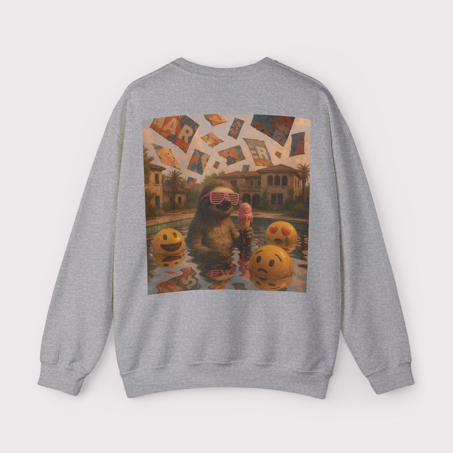 Sloth Pool Party Crewneck