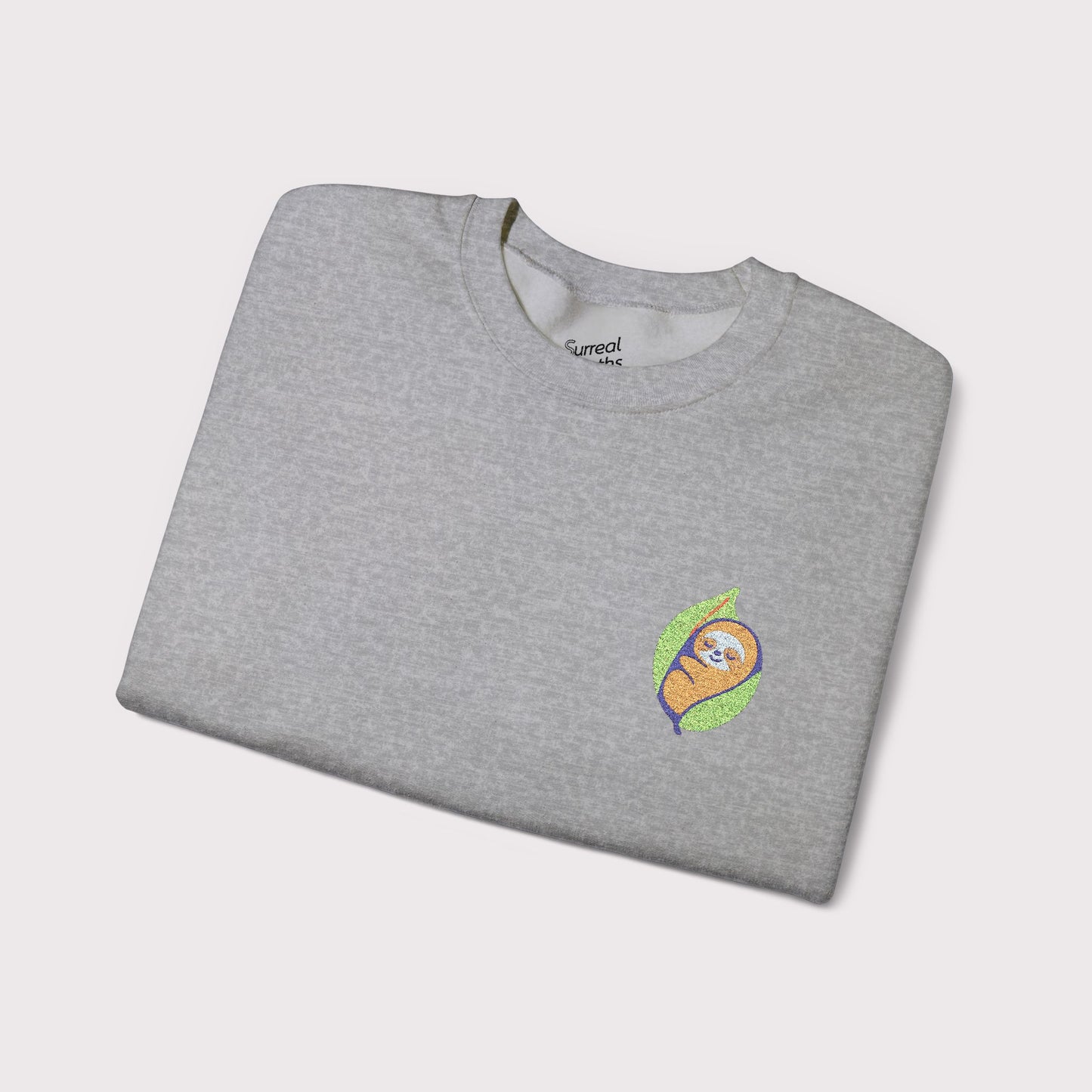 Leaf Me Alone Embroidered Crewneck