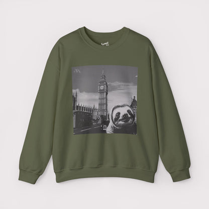 Sloth Selfie Big Ben - Crewneck