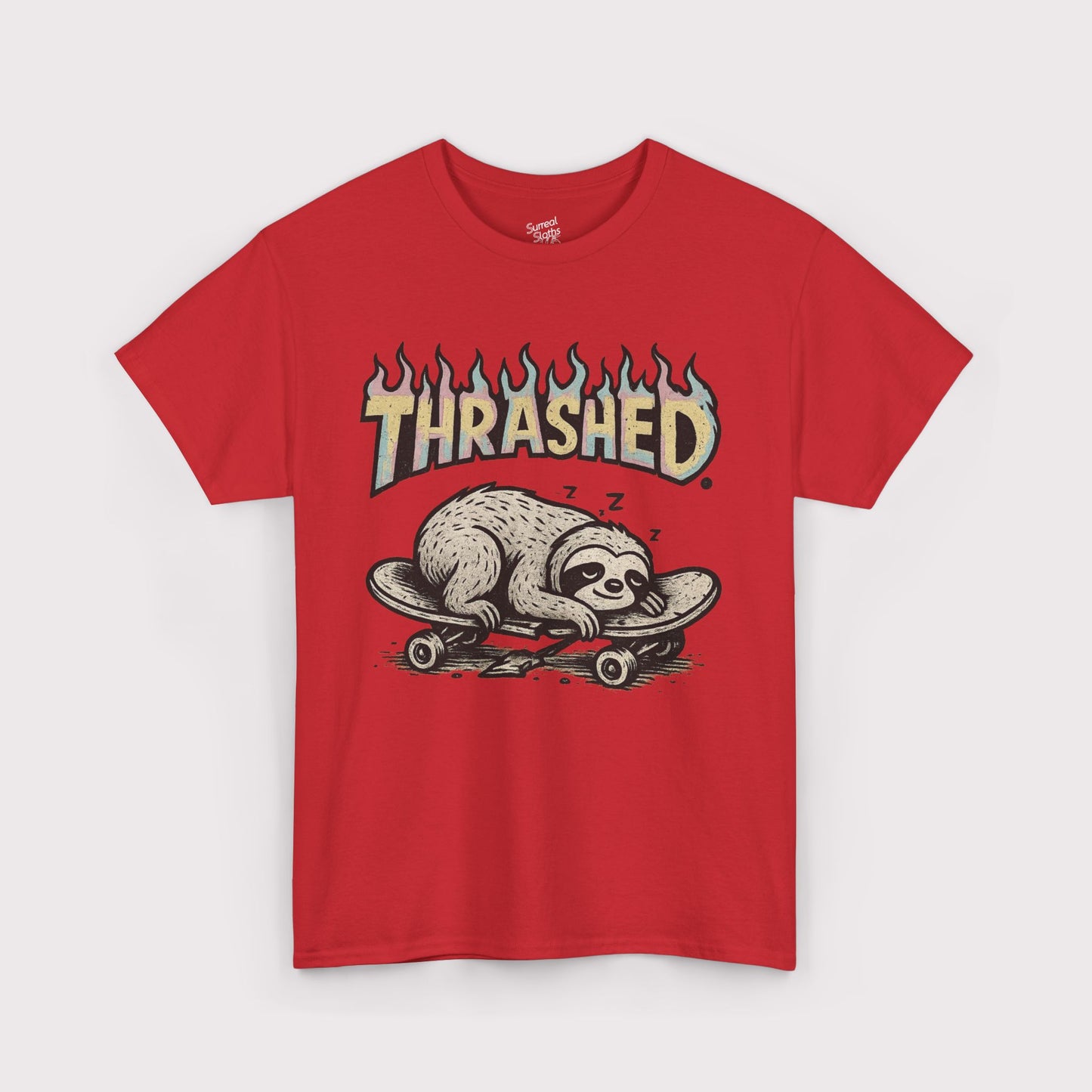 Thrashed Rainbow Flame T-Shirt